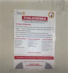 Thalassemia Awareness at various places