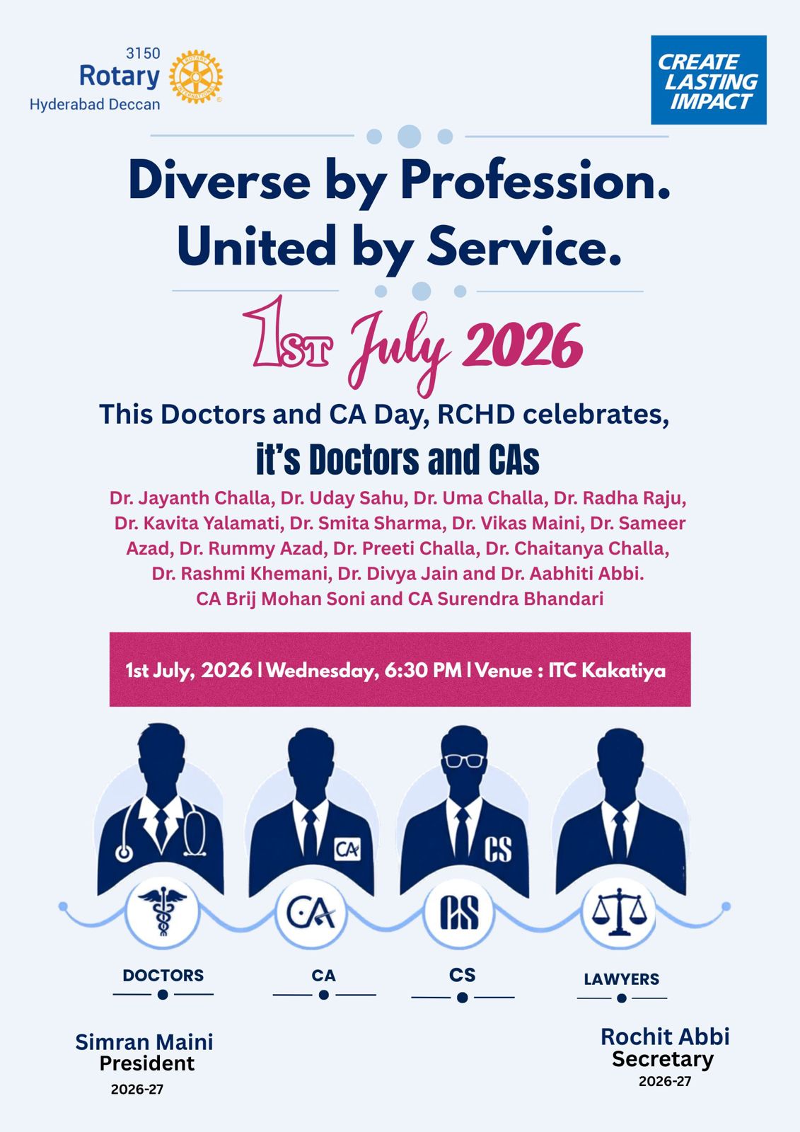 Doctors and Chartered Accountants' Day  Celebrated