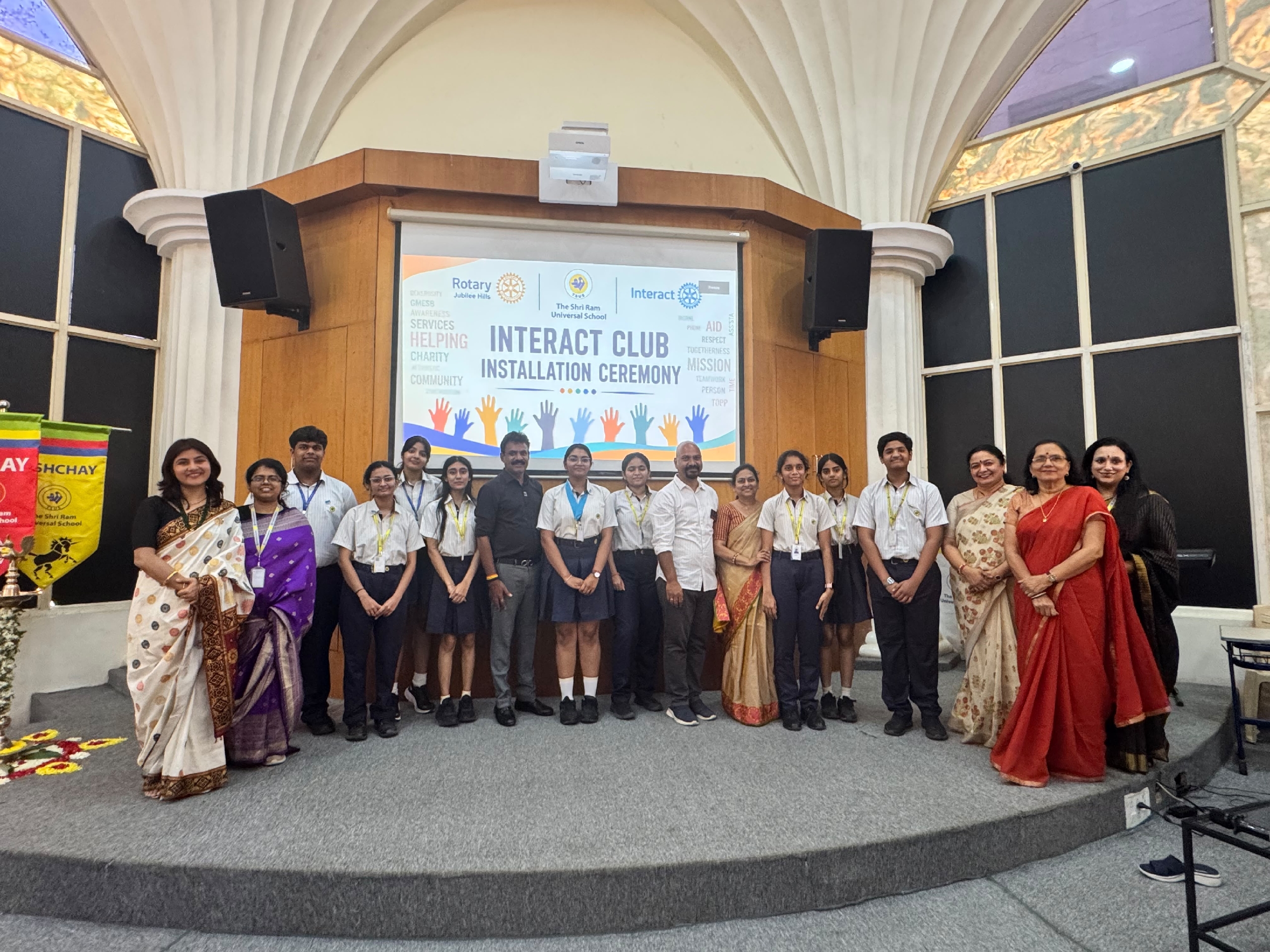 Interact club installation Shriram school