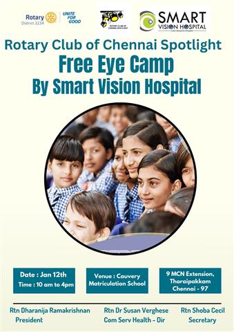 Eye Camp conducted by Smart Vision | Dr Susan