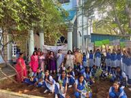 Tree Plantation at St Ebbas Girls Hr Sec School