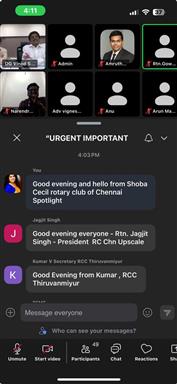 Urgent Important DG Zoom Meet