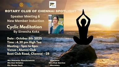 Speaker Meet by Siresha Kola on Cyclic Meditation