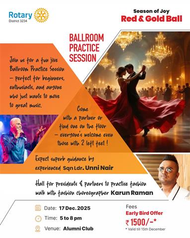 Red and Gold Ball | Ball room Dance Rehearsal