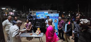 Portable well for Ganesh Visarjan