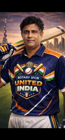 Rtn. Sanjay Ingle in IFCR Dubai tournament