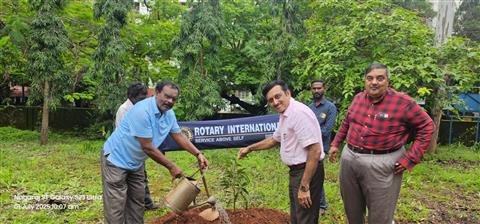 Tree plantation for new Rotary year