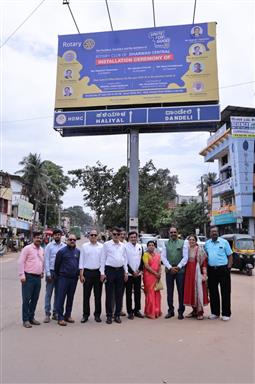 Hoarding at Jubilee Circle