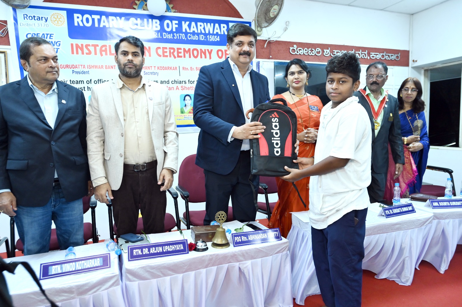 Distribution of School Bags to the Students