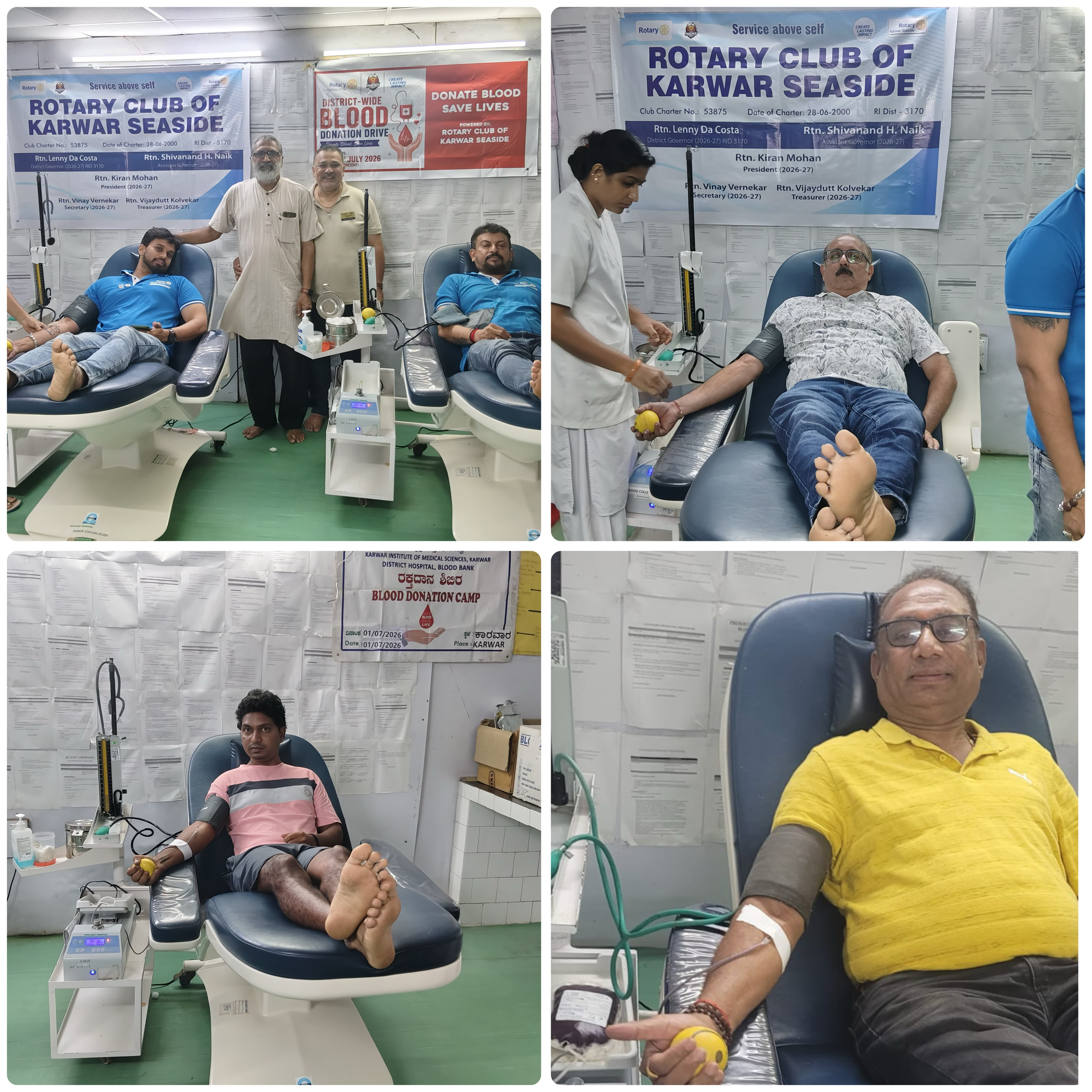 Mega blood donation camp
