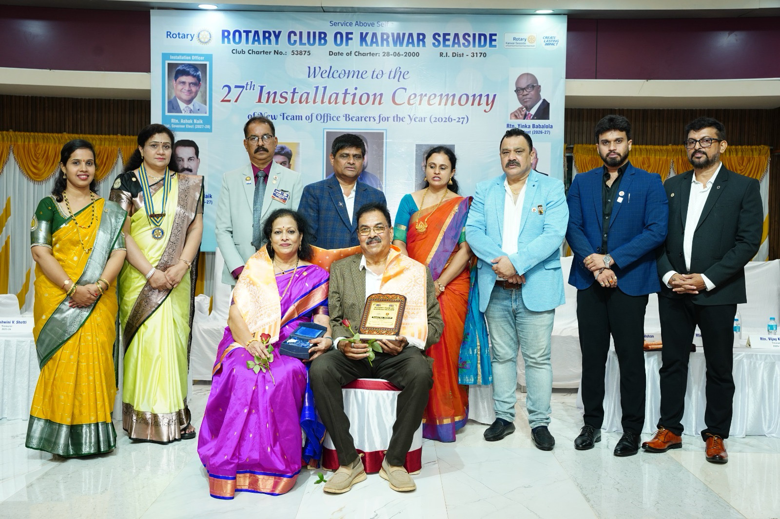 felicitating major donors