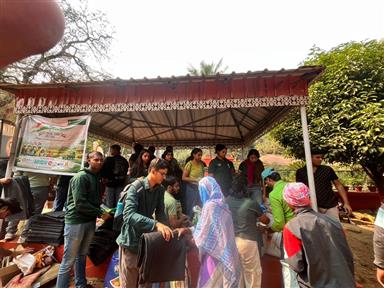 distribution of staples & blankets Birbhum
