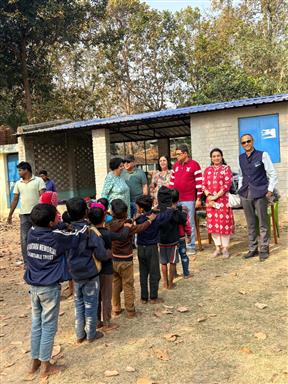 distribution of school kits Illambazar school
