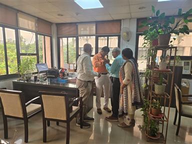 Meeting with DIG CRPF for awarding him membership
