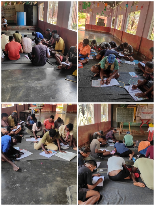 Conduct of classes at Adult literacy center