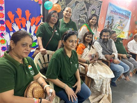Independence Day Celebration in an underprivileged