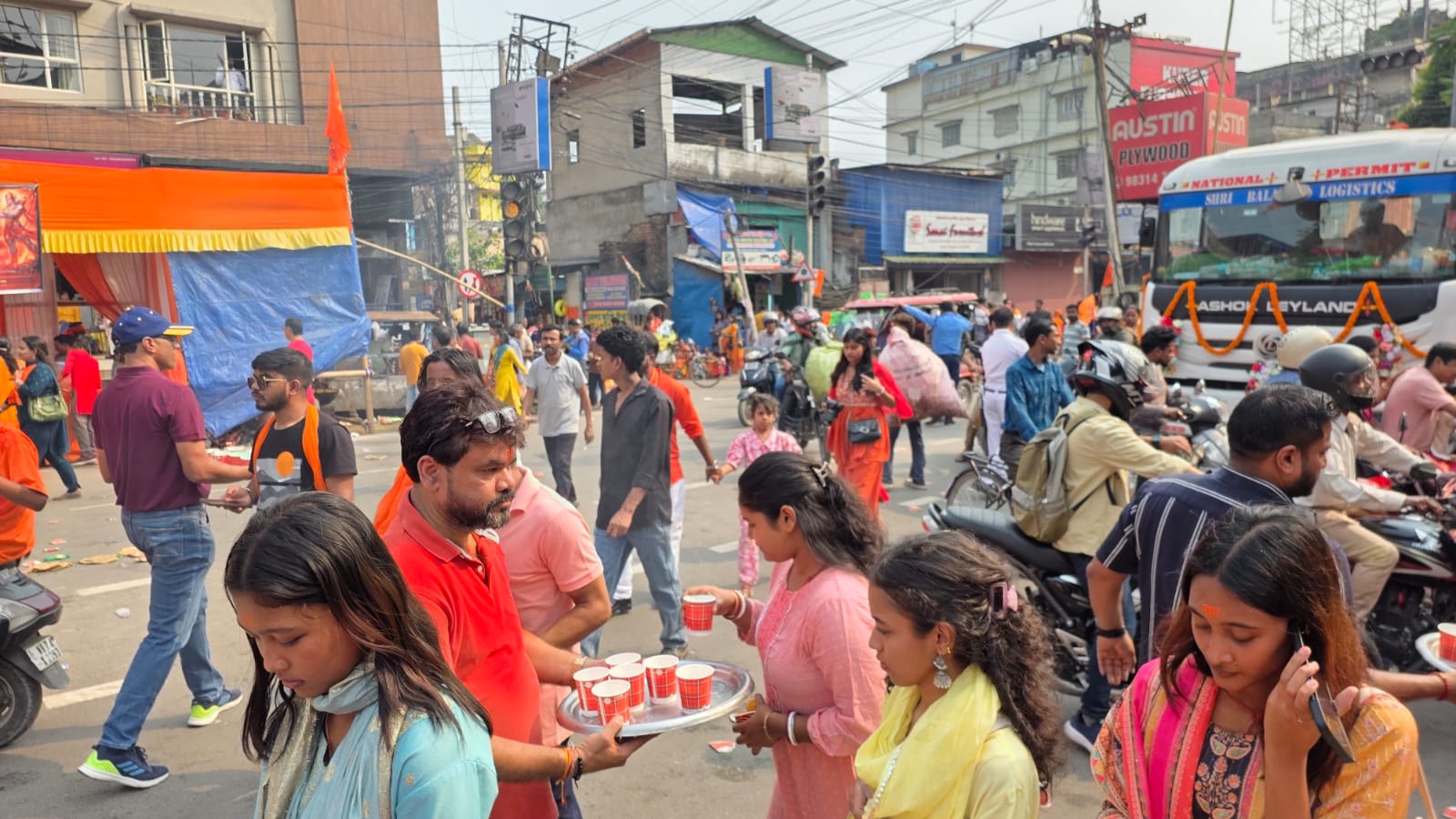 BUTTER MILK DISTRIBUTION SEVA FOR RAM NAVAMI
