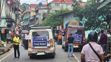 FLOOD RELIEF DISTRIBUTION SAURINI TEA EASTATE FOR
