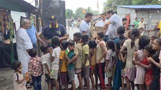 FOOD DISTRIBUTION AT SUBH NAVAMI