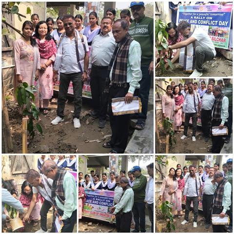 GREEN TRIBUTE ON ROTARY FOUNDATION DAY