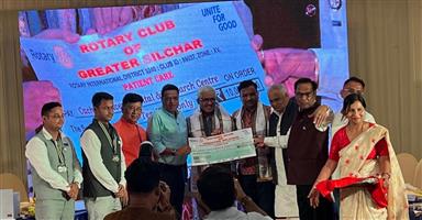 Donation of Rs.10 Lacs to Cachar Cancer Hospital.