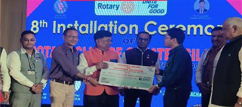 Donation of Rs.60000/- to DTO, Cachar.