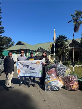 DONATION OF 60 BLANKETS TO THE NEEDY AT SHELLA