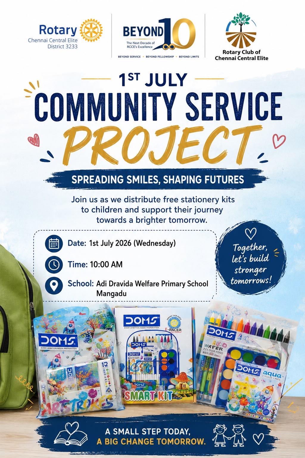 Back to School - Stationary Kit Distribution