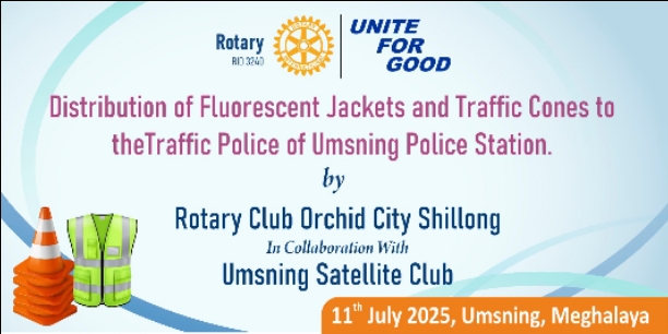 Distribution of jackets and traffic cones 