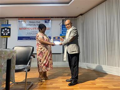 presentation of Four-Wat Test to MP, Shillong