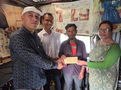 finance aid to a Mr Kharmuti of Siakhnai Village