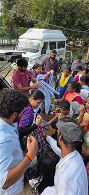 Cloths and Stationaries Donation with Rotaracts