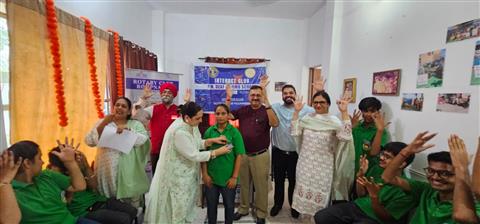 new interact club installation at blue bird