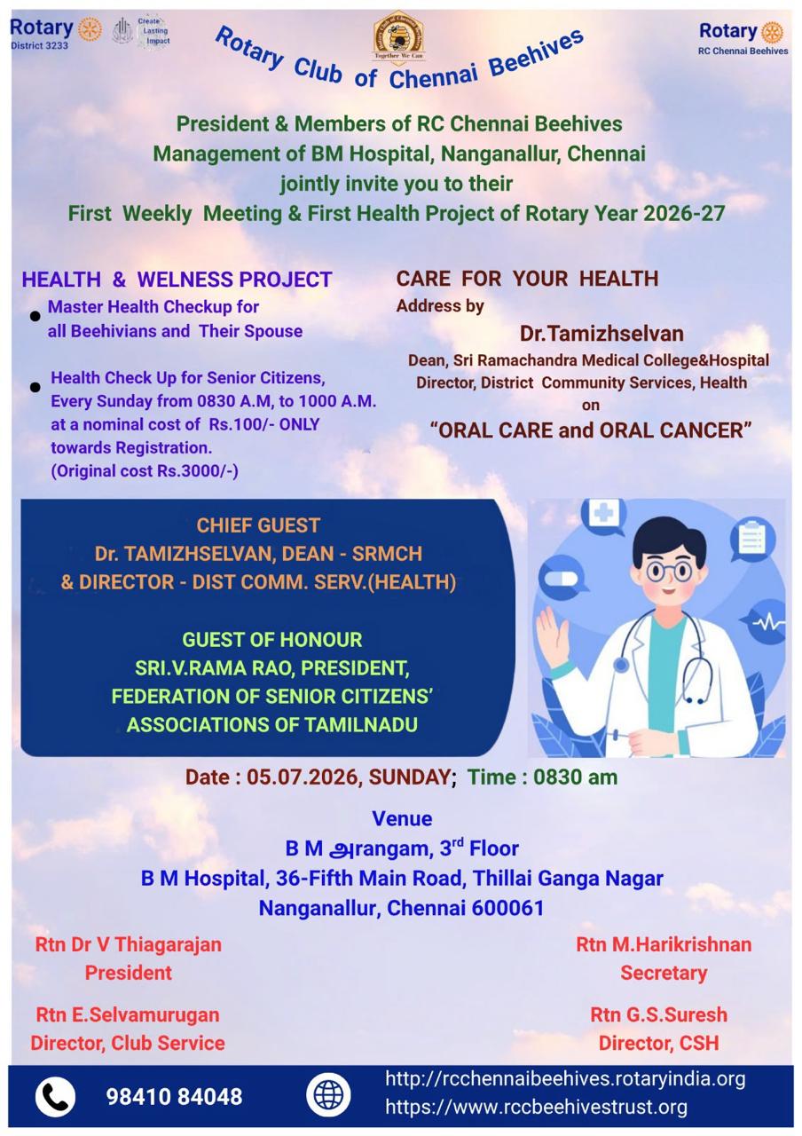 Weekly Meeting - Oral Care and Oral Cancer