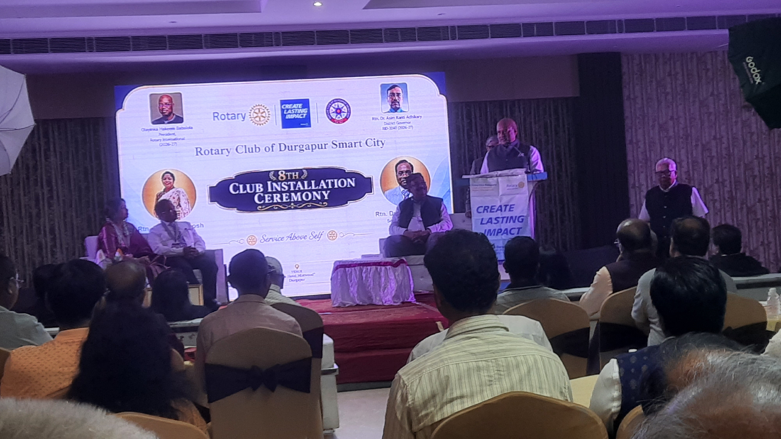 Attended Installation Ceremony of RC Durgapur Smart City