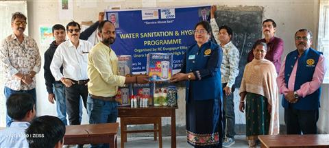 Donation of Water purifier, Sanitation to Schools