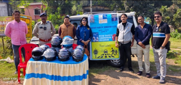 Helmet distribution and Road Safety Awareness 