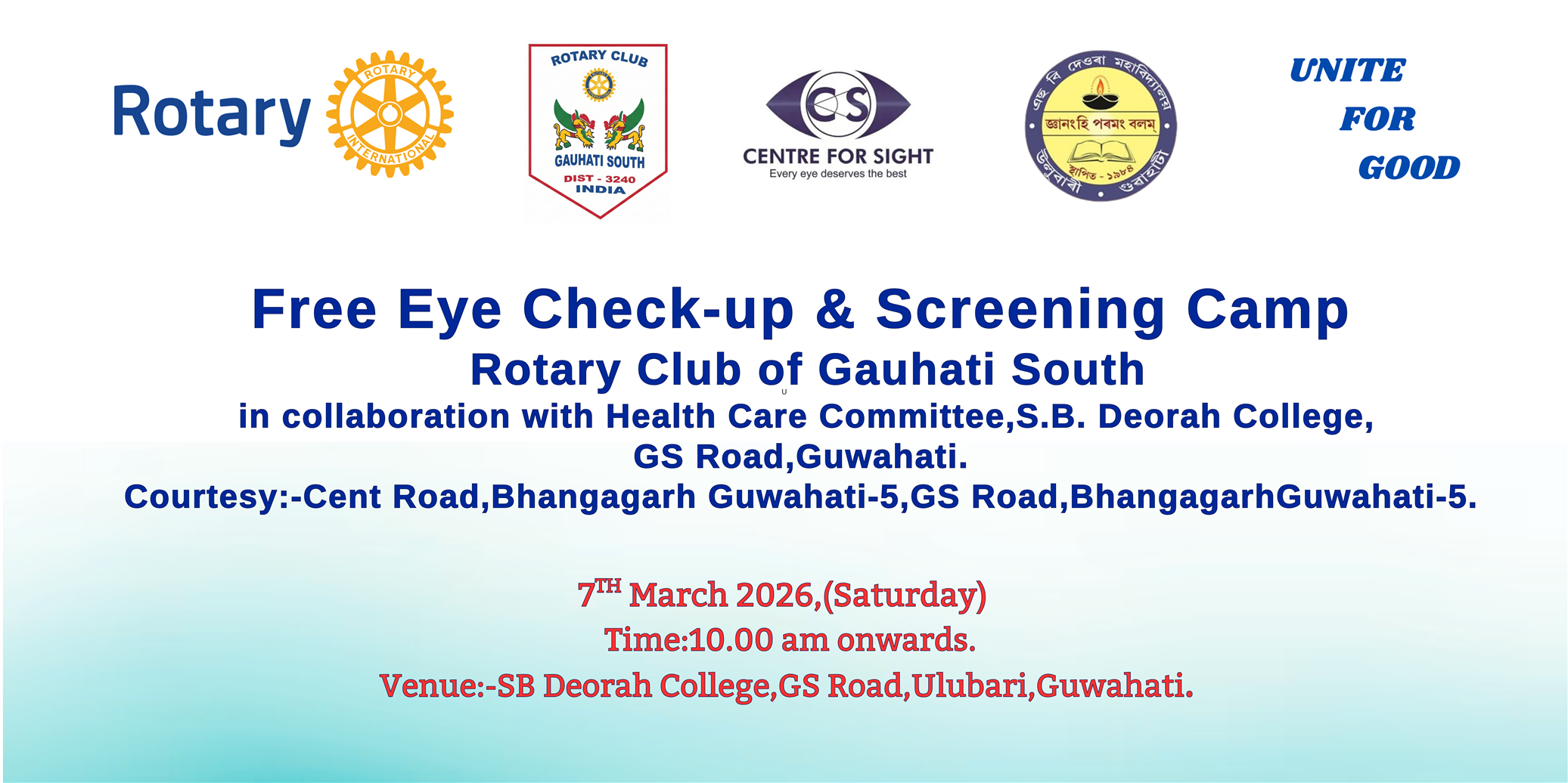 Free Eye Screening and Check-Up Camp