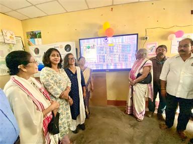 Installation of Smart Board at Nondi Mikir School