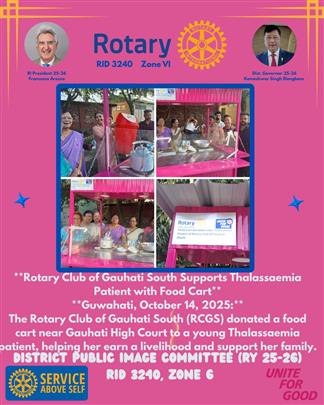 Food Cart donated under Thalassaemia Project