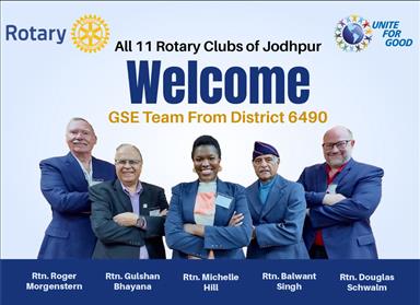Grand Welcome to DGSE Team-Rotary District (USA)