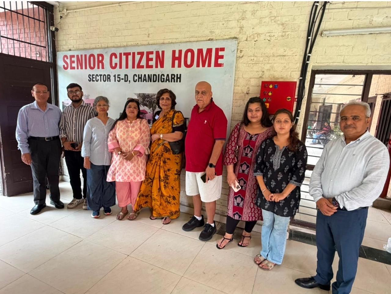 Visit to old age home