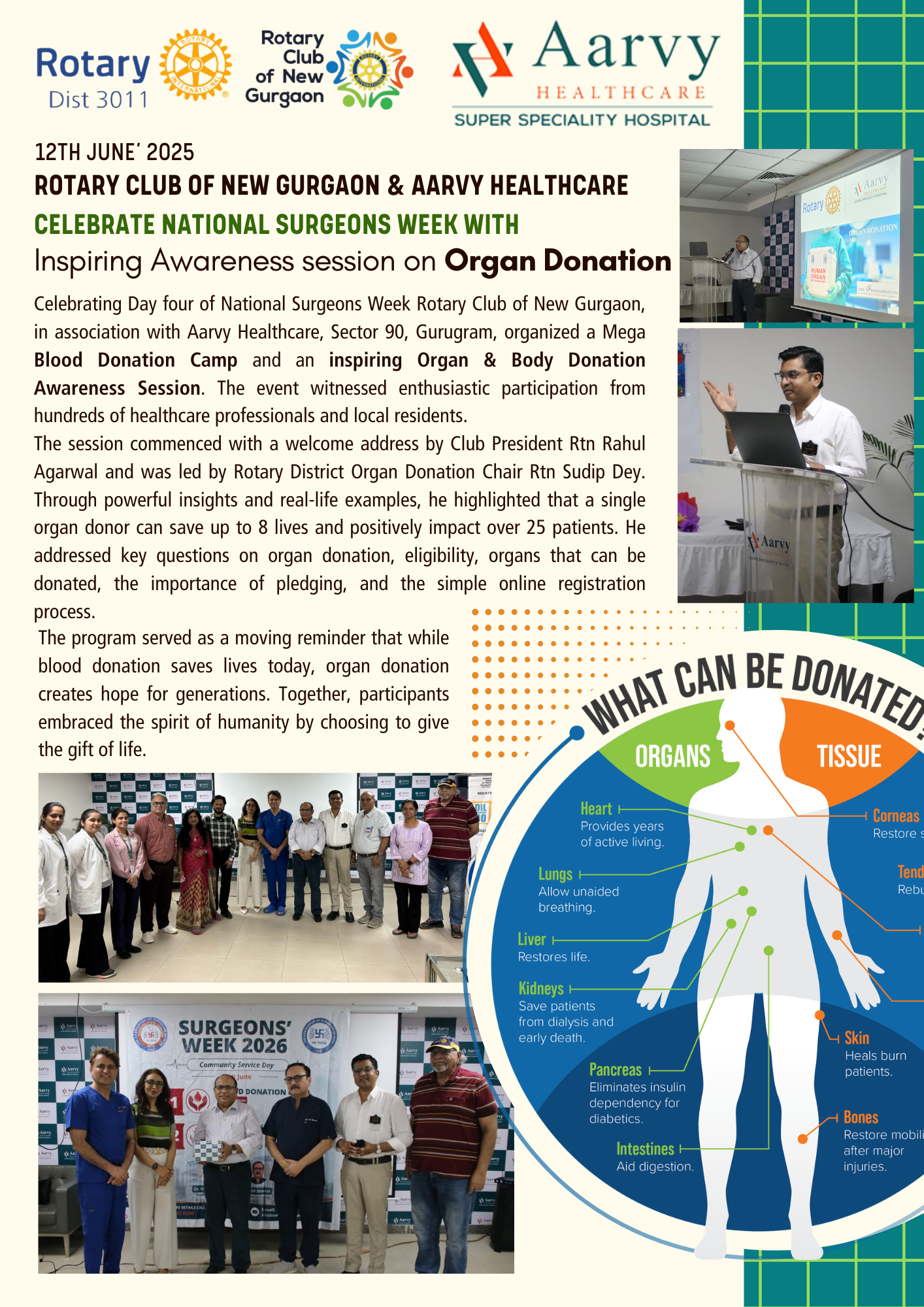 Inspiring Awareness session on Organ Donation