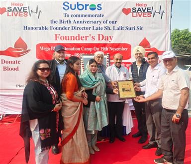 Mega Blood Donation Camp at Subros Industries