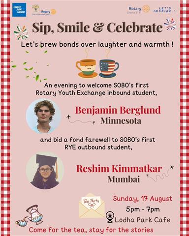 High Tea for Rotary Youth Exchange