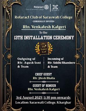 Installation of new Rotract President