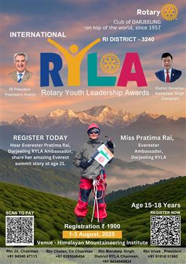 RYLA by Rotary Club of Darjeeling