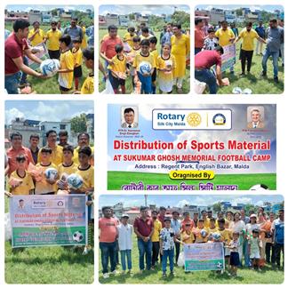 Donated some sports equipment and materials
