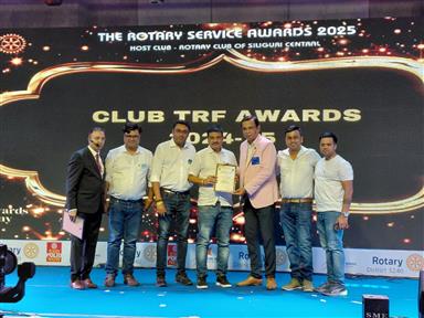 Attending THE ROTARY SERVICE AWARDS