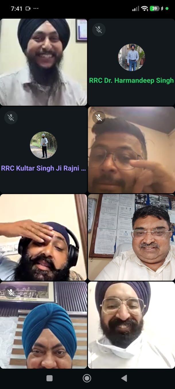 Rotary Club Ropar Central Holds First Online Meeti